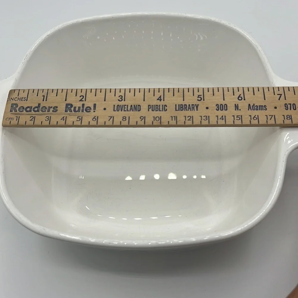CORNINGWARE BLUE CORNFLOWER 1 1/2 QUART SQUARE COOKING DISH